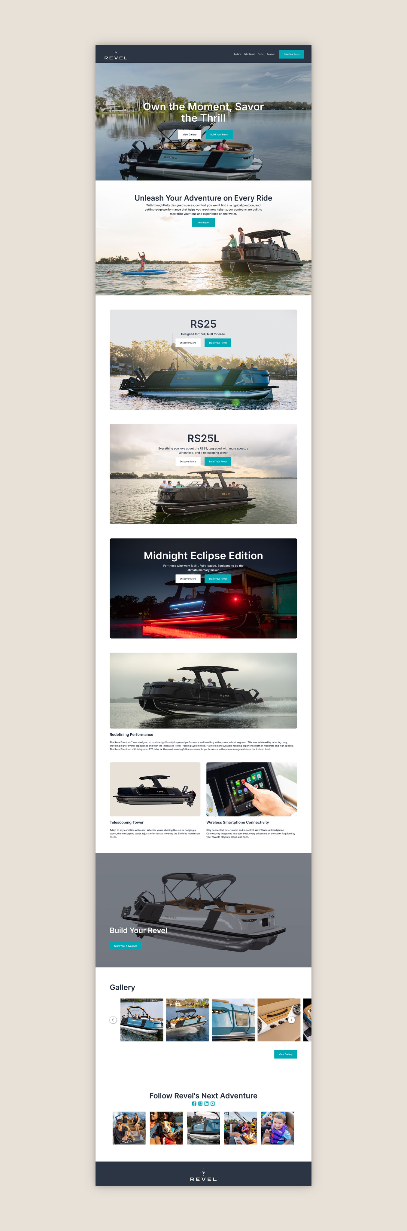Revel Boats Website