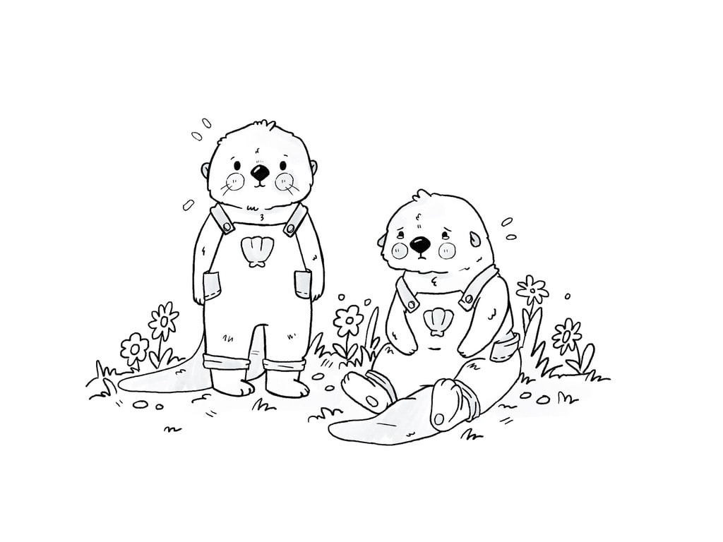 Character sketch of an otter